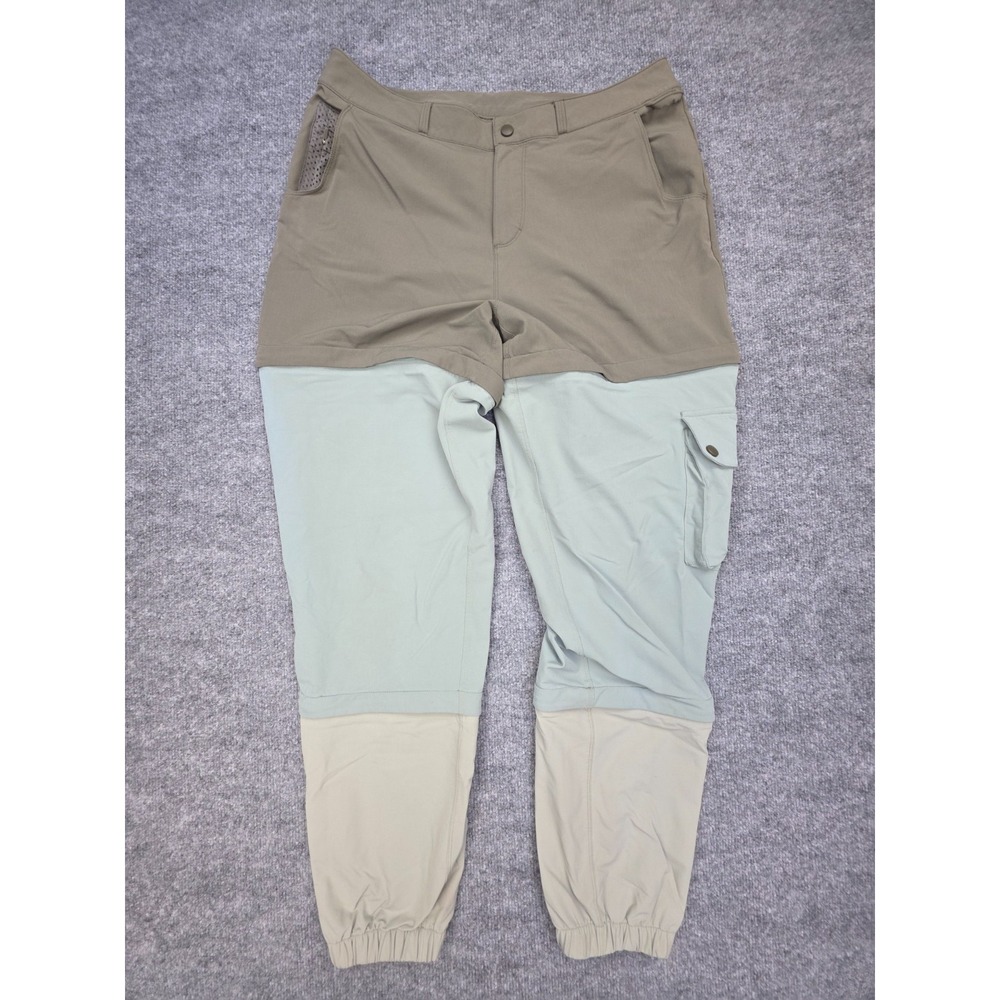 Outdoor Voices RecTrek Zip-Off Pants Shorts Cargo Hiking Color Block Womens L
